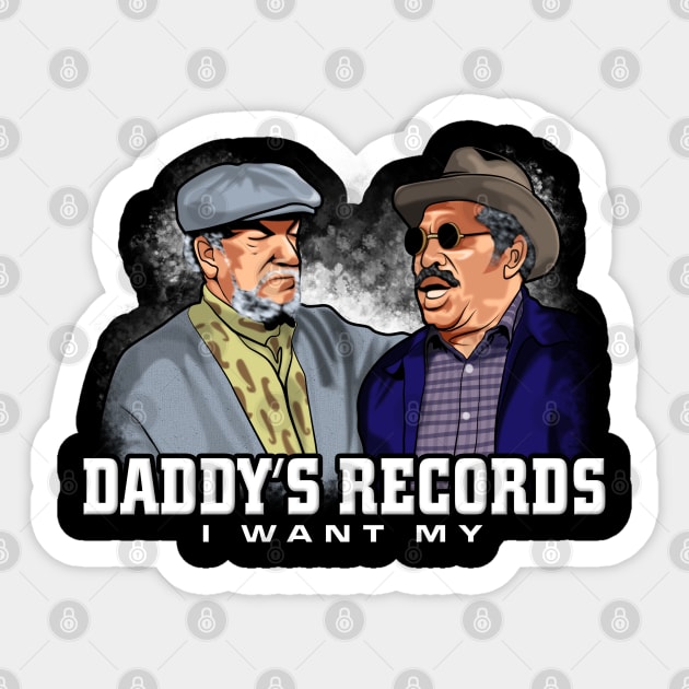 I want my daddy's records sanford and son funny meme Sticker by loewsanchez